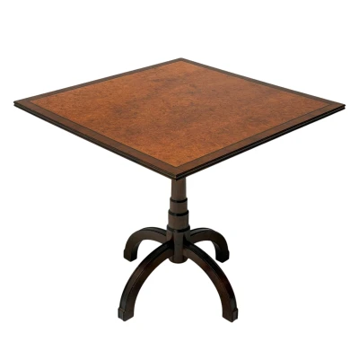 Art Deco Tilt-Top Table, Solid Walnut & Burl, Swedish Design, 1930s